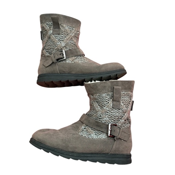 Muk Luks Water Resistant Knit Faux Fur Winter Boots Size 9 - Picture 2 of 8